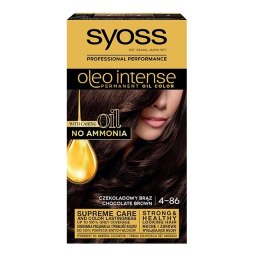 Oleo Intense farba do włosów trwale koloryzująca z olejkami 4-86 Czekoladowy Brąz Syoss