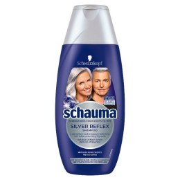 Silver Reflex Shampoo szampon przeciw żółtym tonom do włosów siwych białych i blond 250ml Schauma