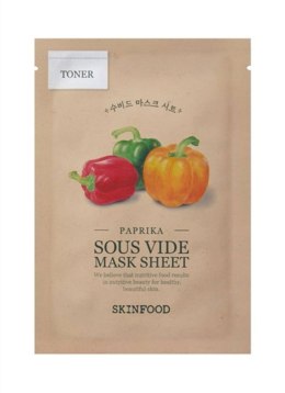 SKINFOOD Paprika Sous Vide Mask Sheet intensywnie nawilżająca maseczka w płachcie 18g