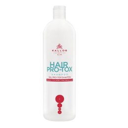 Hair Pro-Tox Shampoo szampon do włosów z keratyną kolagenem i kwasem hialuronowym 1000ml Kallos