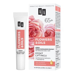 Flowers&Oils 65+ Efekt Liftingu krem przeciwzmarszczkowy na okolice oczu i ust 15ml AA