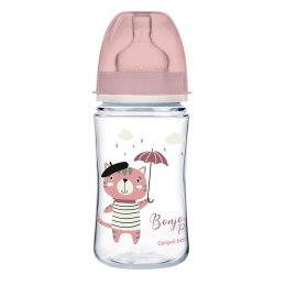 EasyStart butelka szeroka antykolkowa Bonjour Paris Różowa 240ml Canpol Babies
