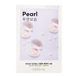Airy Fit Sheet Mask rozświetlająca maseczka w płachcie z ekstraktem z perły Pearl 19ml Missha
