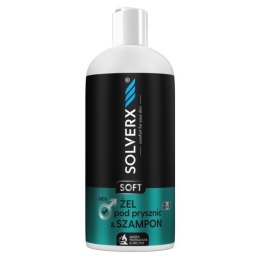 Soft żel pod prysznic i szampon 2w1 dla mężczyzn 400ml SOLVERX