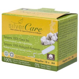 Silver Care tampony bez aplikatora z bawełny organicznej Regular 18szt Masmi