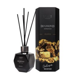 Diamond Exclusive Reed Diffuser dyfuzor zapachowy z patyczkami Złoto 110ml LORIS
