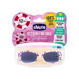 Okulary przeciwsłoneczne dla dziewczynki 12m+ Białe Chicco