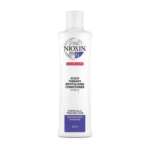 System 6 Scalp Therapy Revitalising Conditioner odżywka do włosów poddanych zabiegom chemicznym znacznie przerzedzonych 300ml NIOXIN