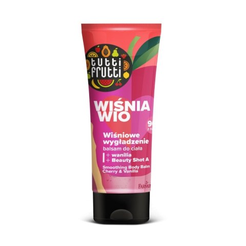 Tutti Frutti Wiśnia Wio wiśniowe wygładzenie balsam do ciała 200ml Tutti Frutti Wiśnia Wio wiśniowe wygładzenie balsam do ciała 200ml