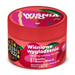 Farmona Tutti Frutti wygładzający peeling cukrowy do ciała Wiśnia i Wanilia + Beauty Shot A 300g