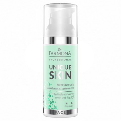 Unique Skin krem skutecznie normalizujący z cynkiem PCA 50ml Farmona Professional Unique Skin krem skutecznie normalizujący z cynkiem PCA 50ml Farmona Professional