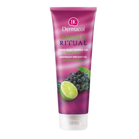 Dermacol Aroma Ritual Stress Relief Shower Gel żel pod prysznic Grape & Lime 250ml Dermacol Aroma Ritual Stress Relief Shower Gel żel pod prysznic Grape & Lime 250ml
