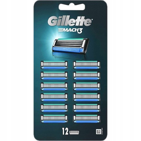Mach3 wymienne ostrza do maszynki do golenia 12szt Gillette Mach3 wymienne ostrza do maszynki do golenia 12szt Gillette