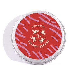 Okrągła puszka na szampon/odżywkę Czerwono-Różowa Mydlarnia Cztery Szpaki