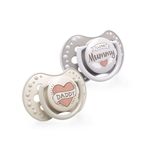 Smoczek silikonowy dynamiczny 3-6m I Love 2szt LOVI Smoczek silikonowy dynamiczny 3-6m I Love 2szt LOVI