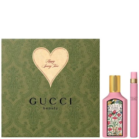 Flora Gorgeous Gardenia zestaw woda perfumowana spray 50ml + miniatura wody perfumowanej 10ml Gucci