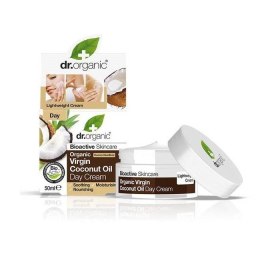 Virgin Coconut Oil Day Cream odżywczo-zmiękczający krem na dzień do skóry suchej 50ml Dr.Organic