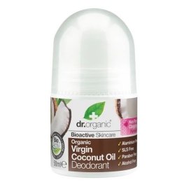 Virgin Coconut Oil Deodorant delikatny dezodorant w kulce do skóry wrażliwej 50ml Dr.Organic