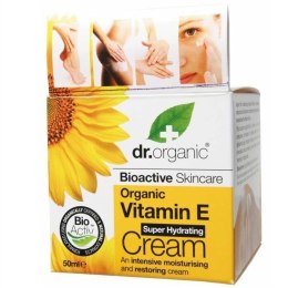 Vitamin E Super Hydrating Cream intensywnie nawilżająco-regenerujący krem do skóry normalnej i suchej 50ml Dr.Organic