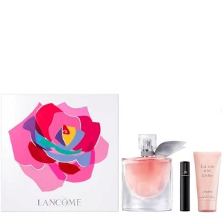 La Vie Est Belle zestaw woda perfumowana spray 50ml + balsam do ciała 50ml + Hypnose mini tusz do rzęs 2ml Lancome