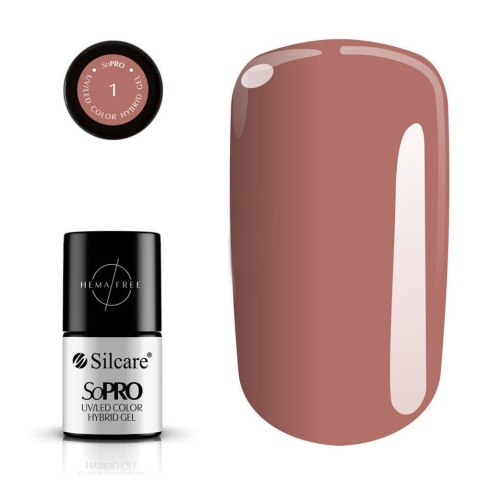 Silcare SoPro Hybrid Gel lakier hybrydowy 001 7g Silcare SoPro Hybrid Gel lakier hybrydowy 001 7g