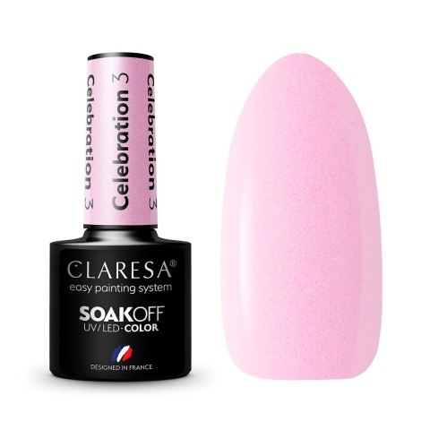Claresa Soak Off UV/LED Celebration lakier hybrydowy 3 5g Claresa Soak Off UV/LED Celebration lakier hybrydowy 3 5g
