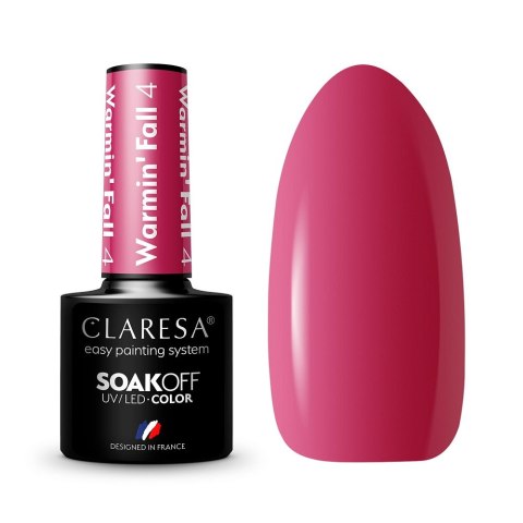 Soak Off UV/LED Warmin' Fall lakier hybrydowy 4 5g Claresa Soak Off UV/LED Warmin' Fall lakier hybrydowy 4 5g Claresa