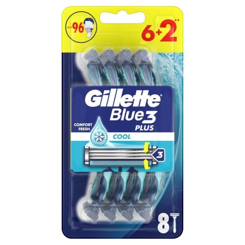 Blue 3 Plus Cool jednorazowe maszynki do golenia 8 szt. Blue 3 Plus Cool jednorazowe maszynki do golenia 8 szt.