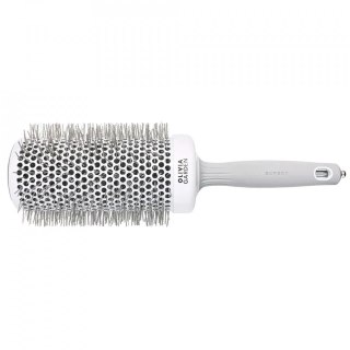 Olivia Garden Expert Blowout Speed Wavy Bristles szczotka do suszenia i modelowania włosów White/Grey 65mm