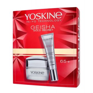 Yoskine Geisha Gold Secret zestaw krem na dzień i noc 65+ 50ml + krem pod oczy 15ml