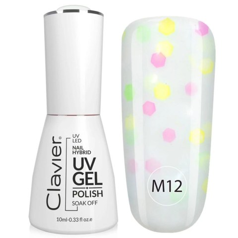 Clavier Luxury Multi Flavours lakier hybrydowy do paznokci M12 Papita 10ml Clavier Luxury Multi Flavours lakier hybrydowy do paznokci M12 Papita 10ml