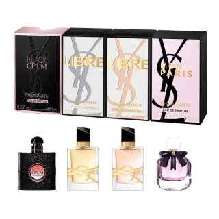 Miniature Collection zestaw Black Opium woda perfumowana spray 7.5ml + Libre woda perfumowana spray 7.5ml + Mon Paris woda perfu Yves Saint Laurent