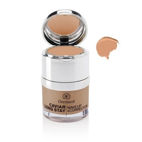 Dermacol Caviar Long Stay Make-Up & Corrector podkład do twarzy z korektorem 04 Tan 30ml Dermacol Caviar Long Stay Make-Up & Corrector podkład do twarzy z korektorem 04 Tan 30ml