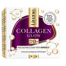 Collagen Glow przeciwzmarszczkowy krem naprawczy 70+ 50ml Lirene
