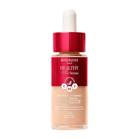 Bourjois Healthy Mix Serum nawilżająco-rozświetlający podkład-serum do twarzy 53W Light Beige 30ml Bourjois Healthy Mix Serum nawilżająco-rozświetlający podkład-serum do twarzy 53W Light Beige 30ml