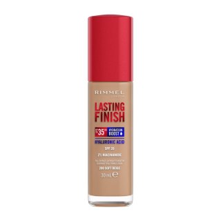 Rimmel Lasting Finish 35H silnie nawilżający i długotrwale kryjący podkład do twarzy z filtrem SPF20 200 Soft Beige 30ml