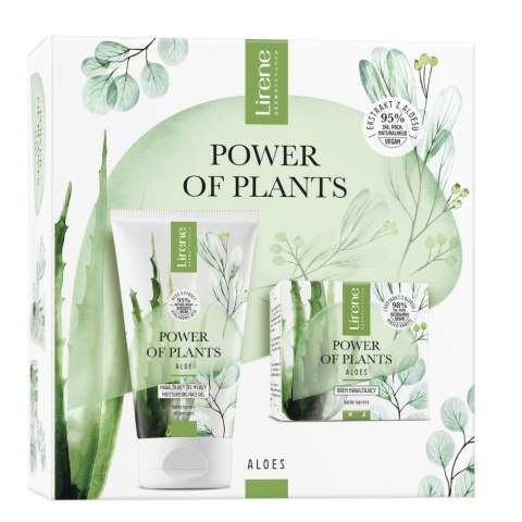 Lirene Power of Plants Aloes zestaw krem nawilżający 50ml + nawilżający żel myjący 150ml Lirene Power of Plants Aloes zestaw krem nawilżający 50ml + nawilżający żel myjący 150ml