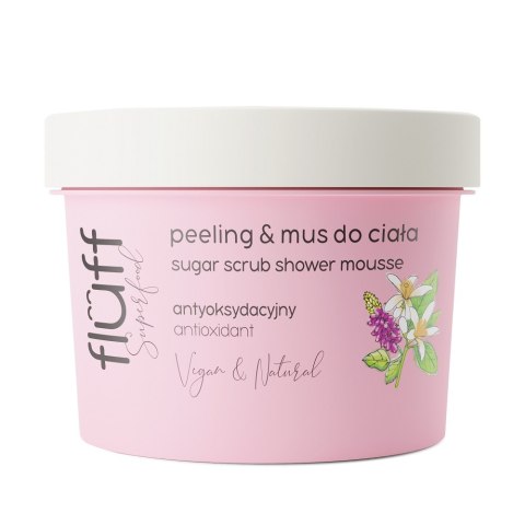 Sugar Scrub Shower Mousse antyoksydacyjny peeling & mus do ciała Kudzu i Kwiat Pomarańczy 200ml Fluff