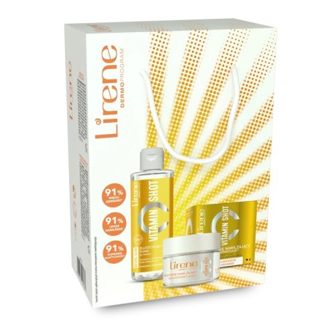 Lirene Vitamin Shot zestaw krem nawilżający 50ml + tonik 200ml Lirene Vitamin Shot zestaw krem nawilżający 50ml + tonik 200ml