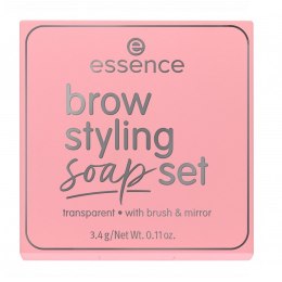 Brow Styling Soap Set mydełko do stylizacji brwi ze szczoteczką 3.4g Essence