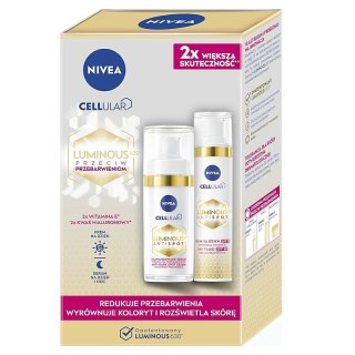 Nivea Cellular Luminous 630® zestaw krem na dzień przeciw przebarwieniom 40ml + intensywne serum na przebarwienia 30ml