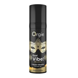 Dual Vibe! Kissable Liquid Vibrator wibrujący żel intymny Pina Colada 15ml Orgie