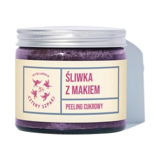 Mydlarnia Cztery Szpaki Peeling cukrowy do ciała Śliwka z Makiem 250ml