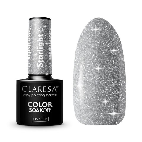 Soak Off UV/LED Starlight lakier hybrydowy 6 5g Claresa Soak Off UV/LED Starlight lakier hybrydowy 6 5g Claresa