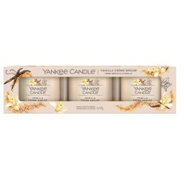 Vanilla Creme Brulee zestaw mini świec zapachowych 3x37g Yankee Candle