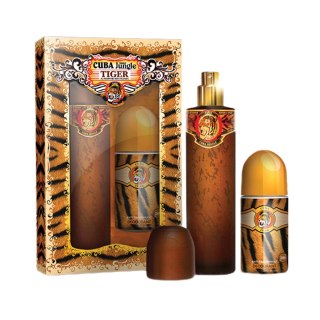 Cuba Original Cuba Jungle Tiger zestaw woda perfumowana spray 100ml + dezodorant w kulce 50ml