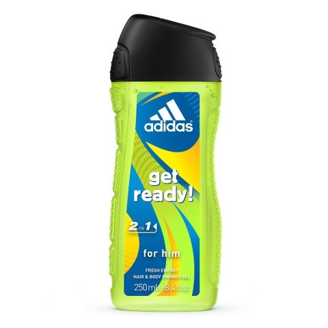 Get Ready! żel pod prysznic dla mężczyzn 250ml Adidas Get Ready! żel pod prysznic dla mężczyzn 250ml Adidas
