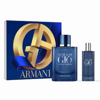 Acqua di Gio Profondo zestaw woda perfumowana spray 75ml + woda perfumowana spray 15ml Giorgio Armani