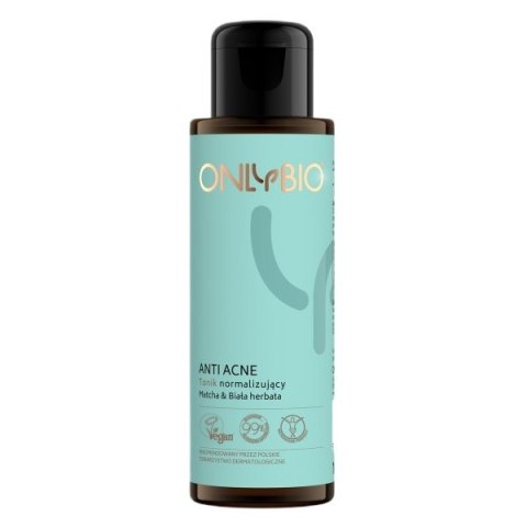 OnlyBio Anti Acne normalizujący tonik Matcha & Biała herbata 100ml OnlyBio Anti Acne normalizujący tonik Matcha & Biała herbata 100ml