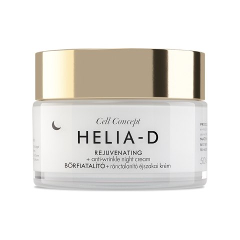 Cell Concept Rejuvenating + Anti-wrinkle Night Cream 65+ przeciwzmarszczkowy krem na noc 50ml Helia-D